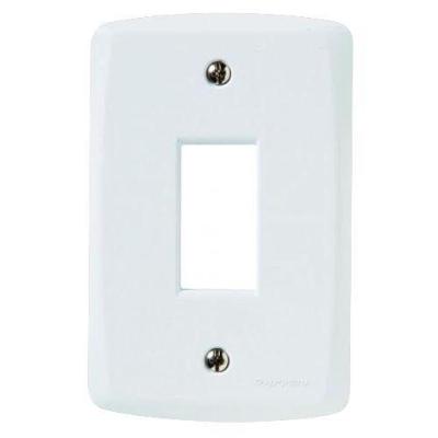 Espelho 4x2 Módulo Vertical Lux2 Tramontina - Branco - Termoplástico - Parafusos Inclusos