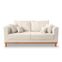 Kit Sofá 3 Lugares E 2 Poltronas Beny Viena Linho Bege - 3