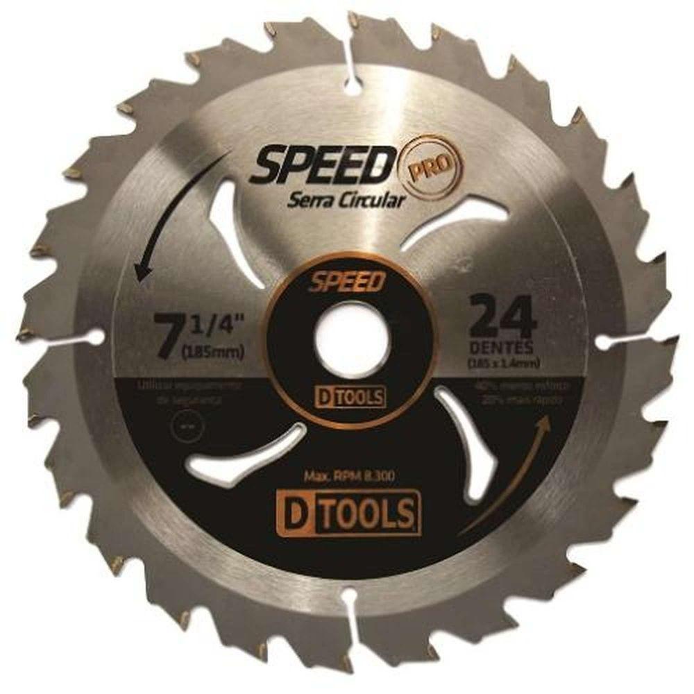 Serra Circular Speed Pro 7 1-4'' 24 Dentes - Dtools Para Corte Rápido - 1