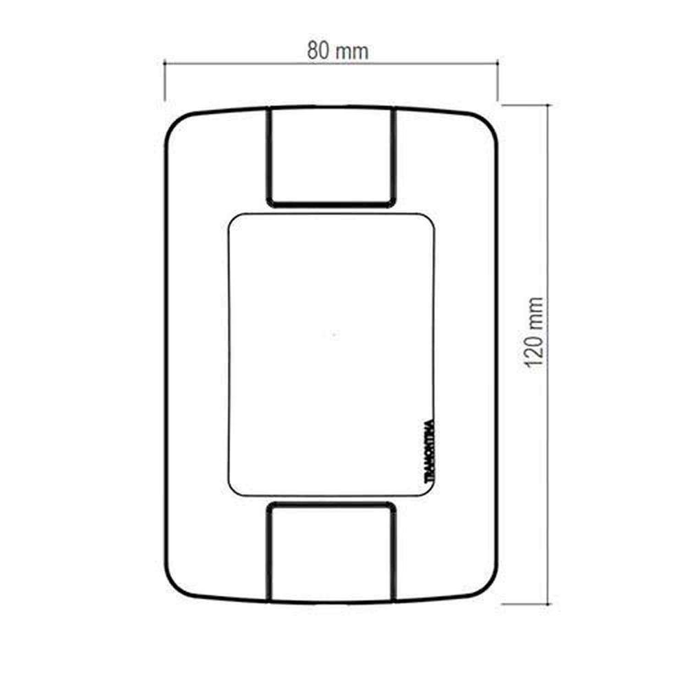 Espelho 4x2 Módulo Vertical Linha Aria Tramontina - Decoração E Organização - 2