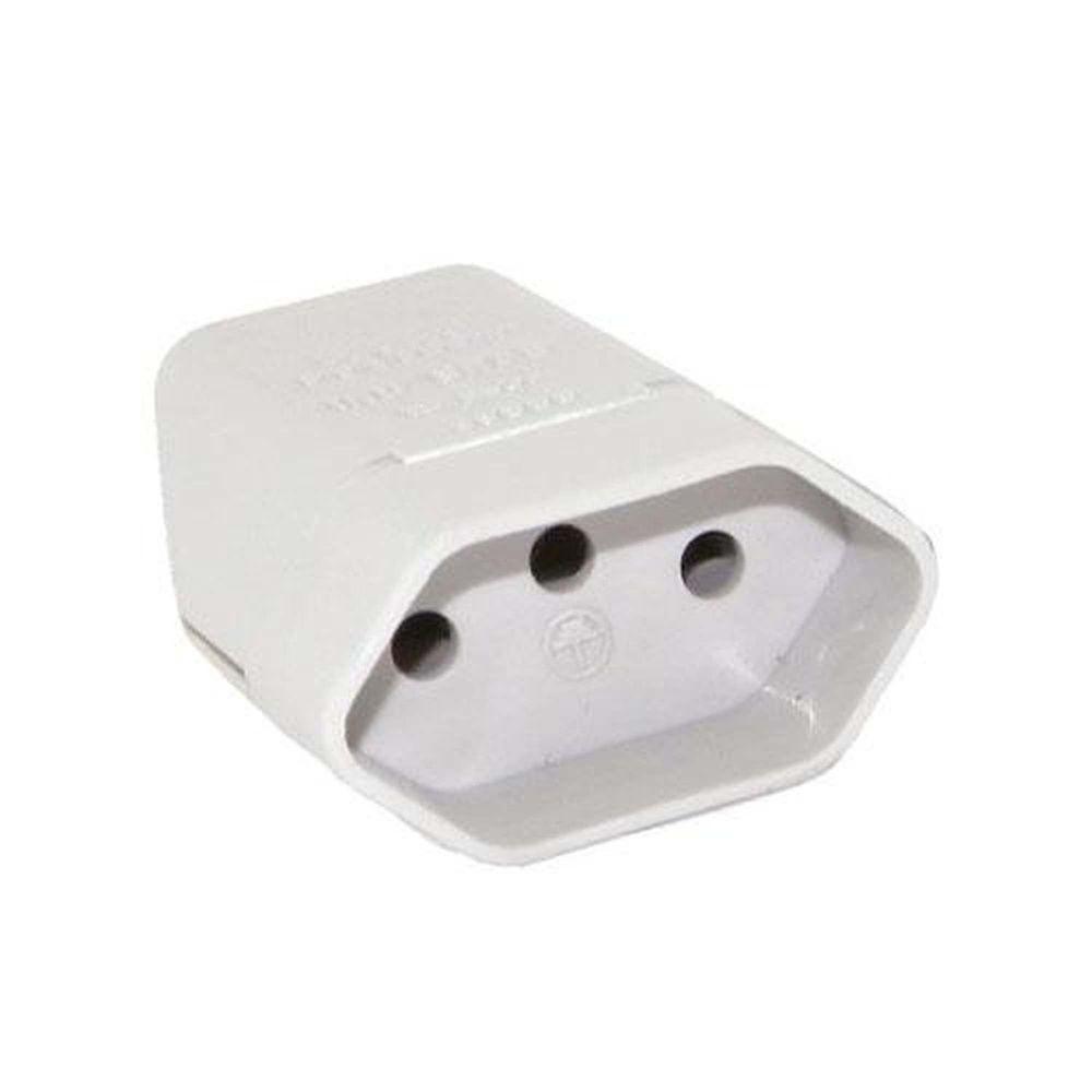 Pino Fêmea 3p 20a Branco Pvc - Sistema Novo Padrão - 50 Unidades - 1