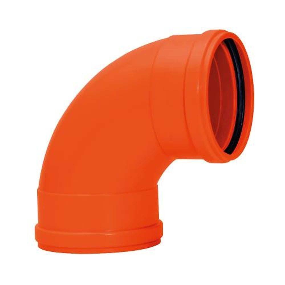 Curva Curta 90° X 75 Com Bolsa Dn40 - Tubo Pvc Amanco Silentium - 1