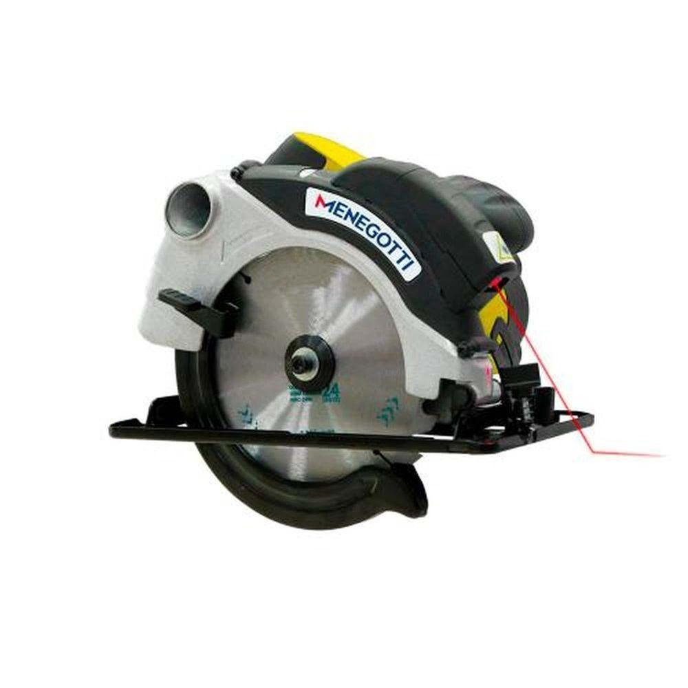 Serra Circular Menegotti Mmc 1400 7.1-4 1400w 220v - Disco 24 E 40 Dentes - Laser Guia - 1