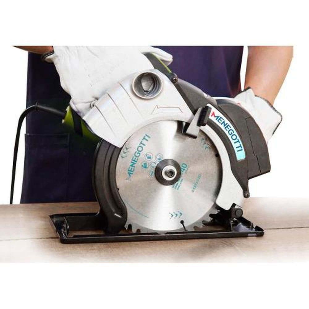 Serra Circular Menegotti Mmc 1400 7.1-4 1400W 110V - Disco 24 E 40 Dentes - Laser Guia - 4