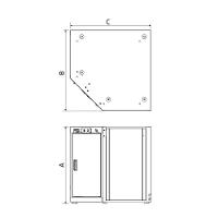 Módulo Smart System Bancada Canto 1 Porta Tramontina Pro Laranja Orgnizador Ferramentas Armários Tramontina - 9