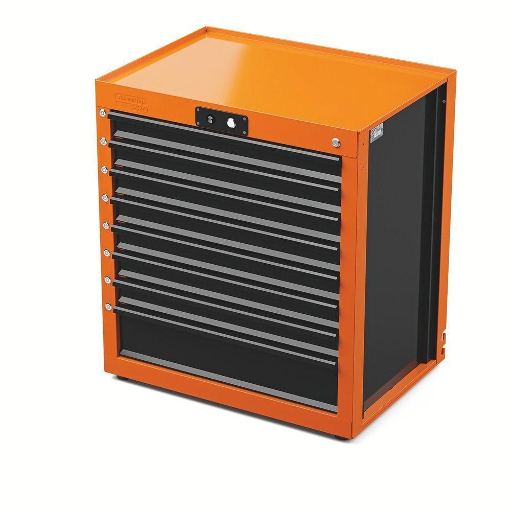 Módulo Smart System 8 Gavetas Individuais Tramontina Pro Laranja Orgnizador Ferramentas Armários Tramontina - 1