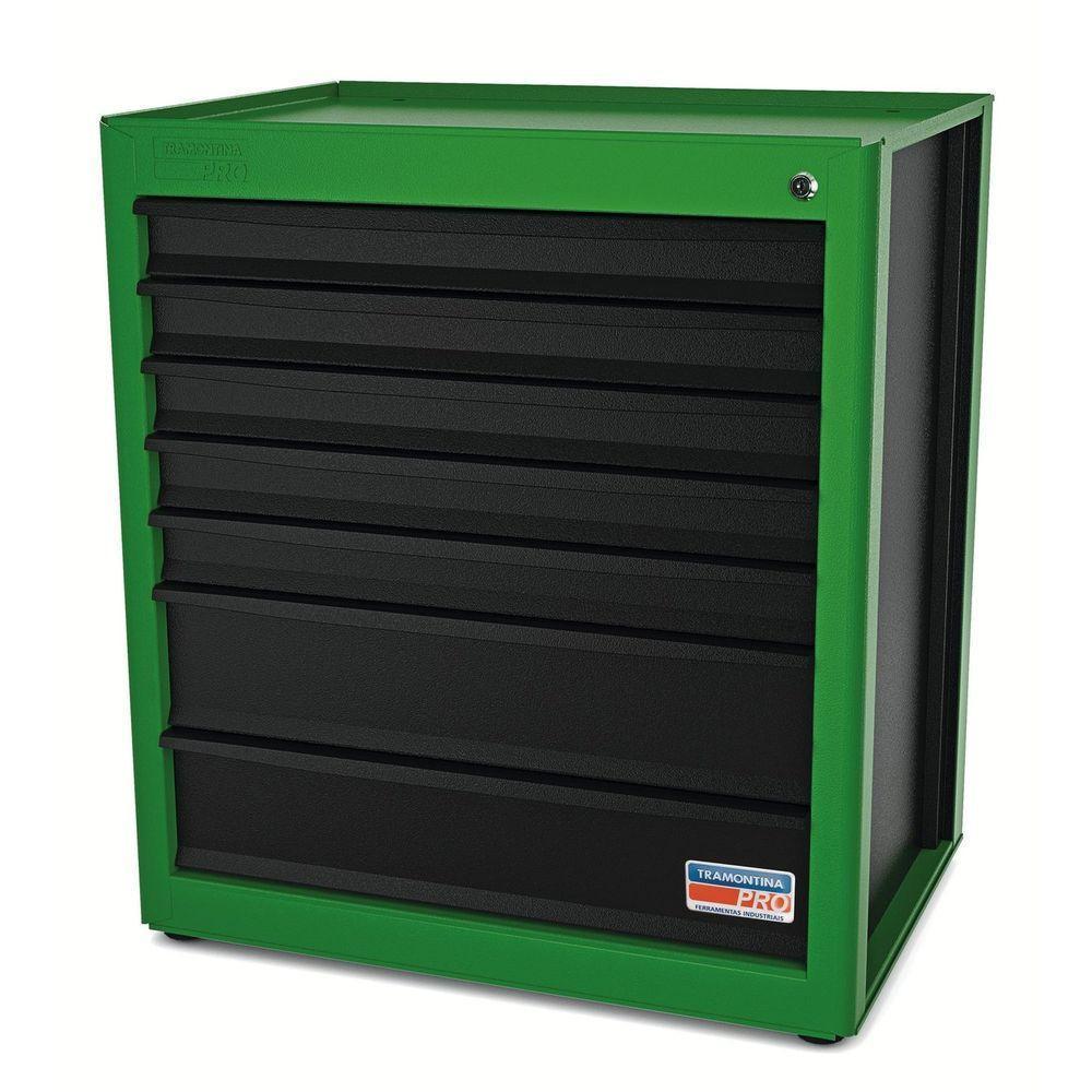 Módulo Para Bancada 7 Gavetas Tramontina Pro Verde Orgnizador Ferramentas Para Gavetas E Armários Tramontina - 1