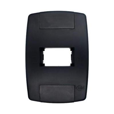 Espelho 4x2 1 Módulo Horizontal Preto - Linha Lev - Ilumi - Sku 23568