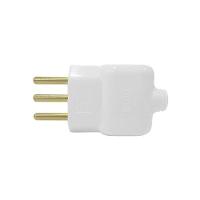 Pino Macho 3p 10a Com Prensa Cabo Branco - Ilumi - 1