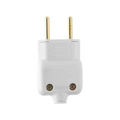 Pino Macho 2p 20a Com Prensa Cabo Branco - Ilumi