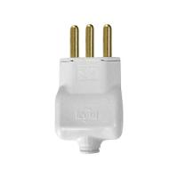 Pino Macho 3p 20a Com Prensa Cabo Branco - Ilumi - 1