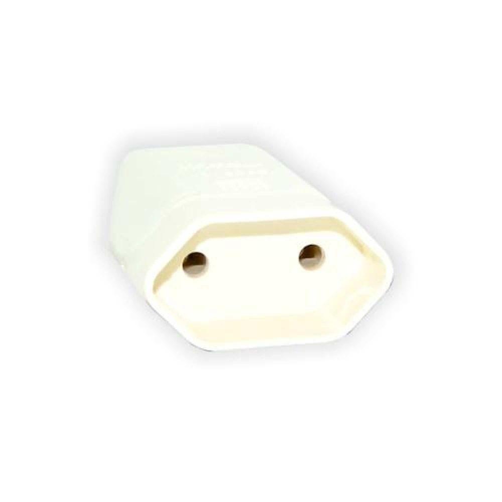 Pino Fêmea 2p 10a Branco - Conector Elétrico Para Uso Doméstico - 1