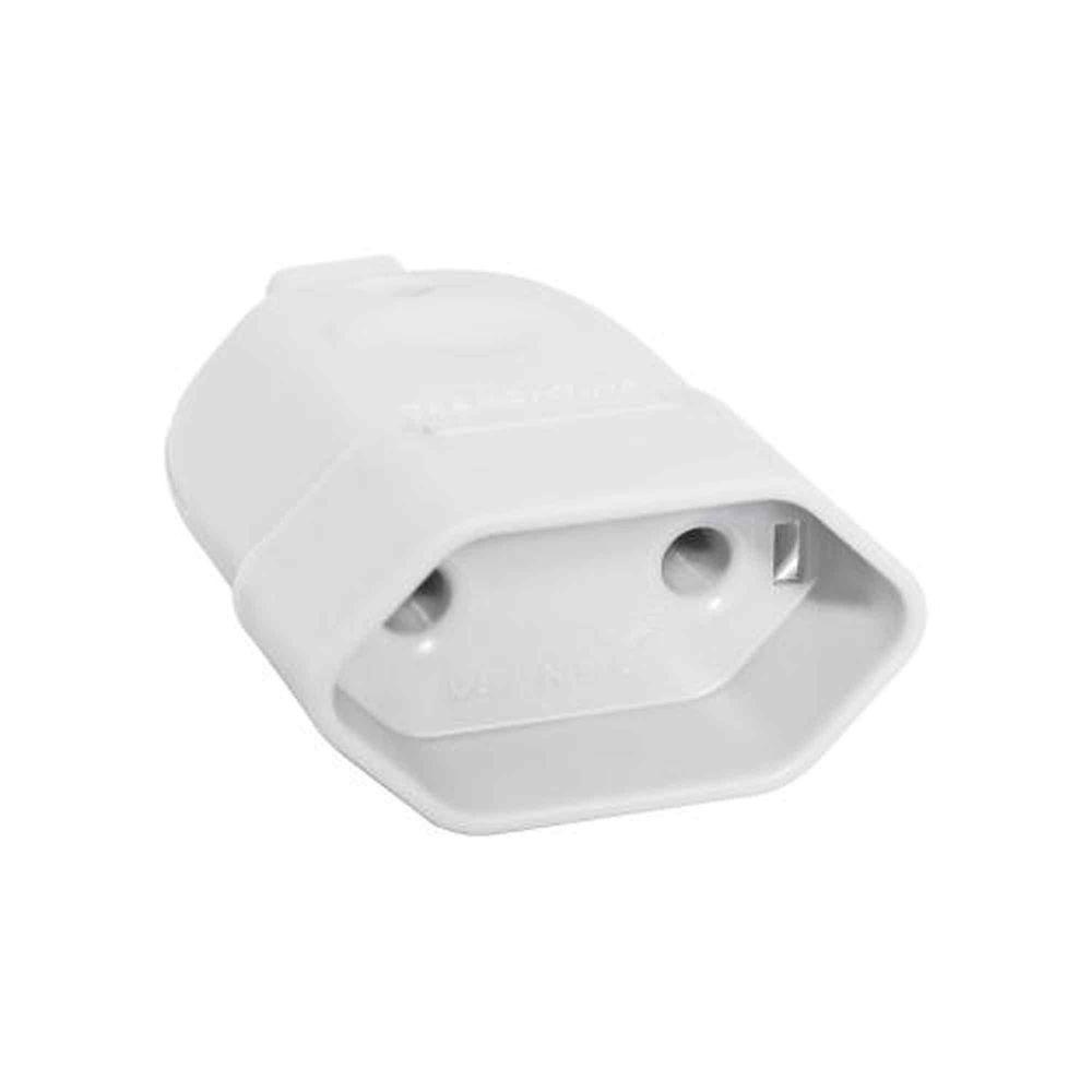 Pino Fêmea 2p 10a Branco - Linha Priscus Tramontina - Termoplástico Anti-chama - 1