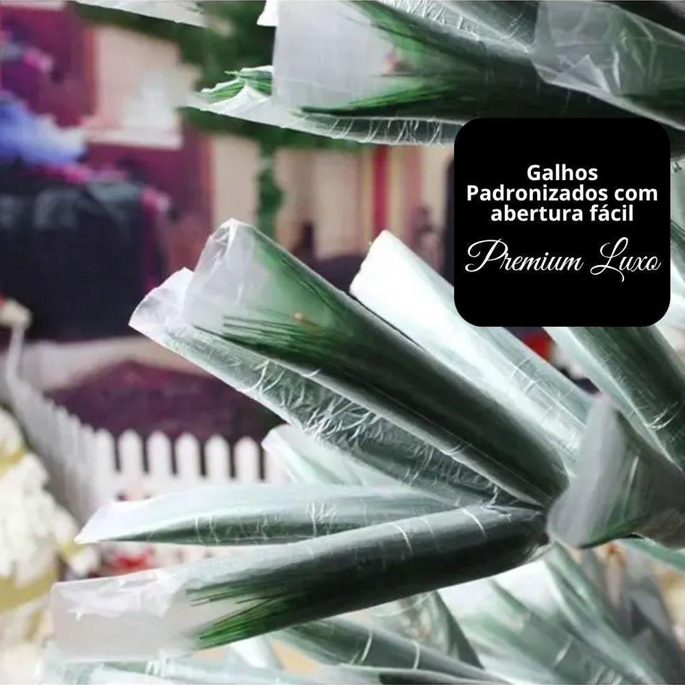 Árvore De Natal Pinheiro Nevado Premium Cheio 170 Galhos 1,2 Metros - Master Christmas - 8