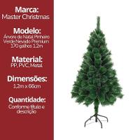 Árvore De Natal Pinheiro Nevado Premium Cheio 170 Galhos 1,2 Metros - Master Christmas - 10