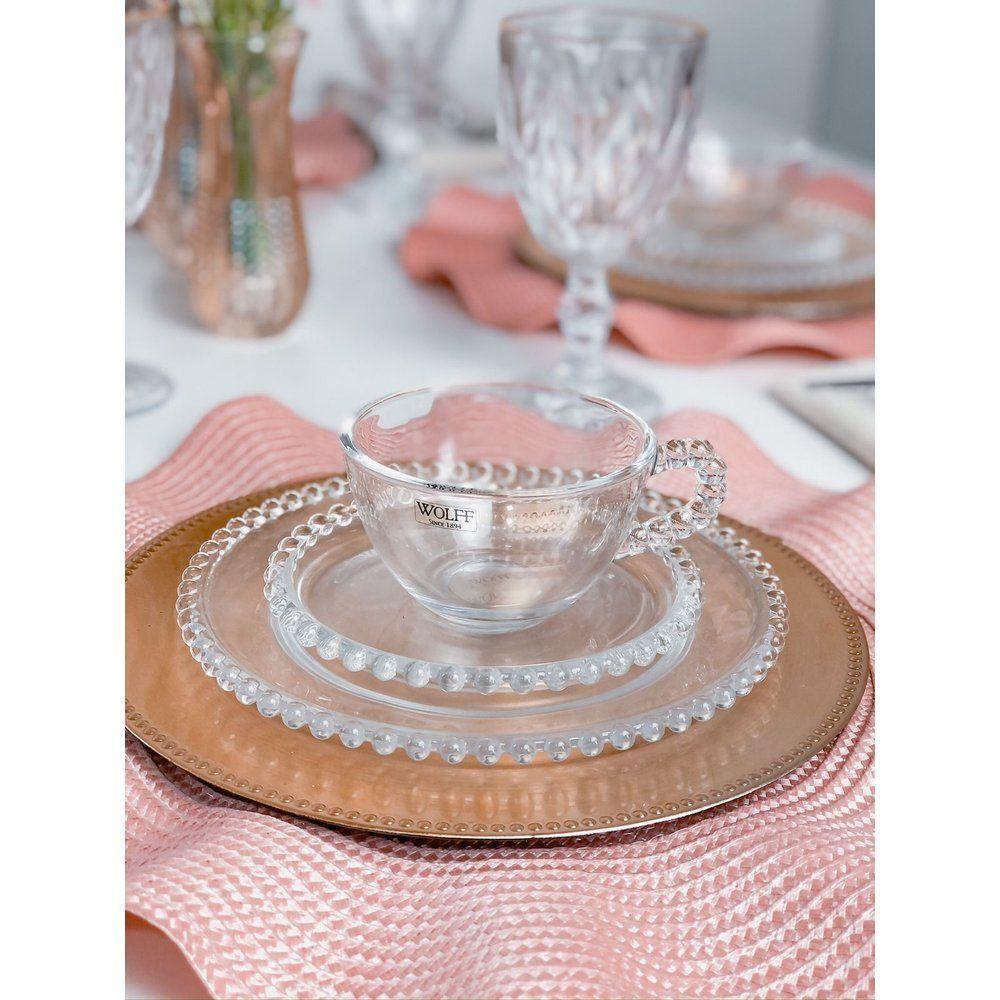 Prato Sobremesa Cristal 20 Cm Pearl Wolff Transparente - 4