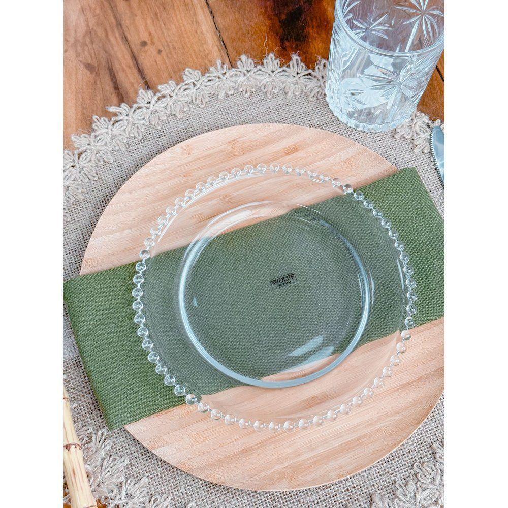 Prato Sobremesa Cristal 20 Cm Pearl Wolff Transparente - 6