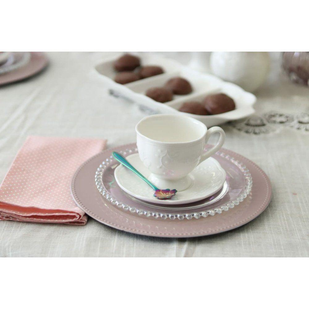 Prato Sobremesa Cristal 20 Cm Pearl Wolff Transparente - 9