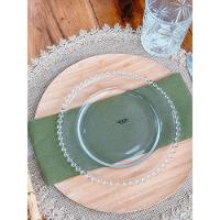 Prato Sobremesa Cristal 20 Cm Pearl Wolff Transparente - 6