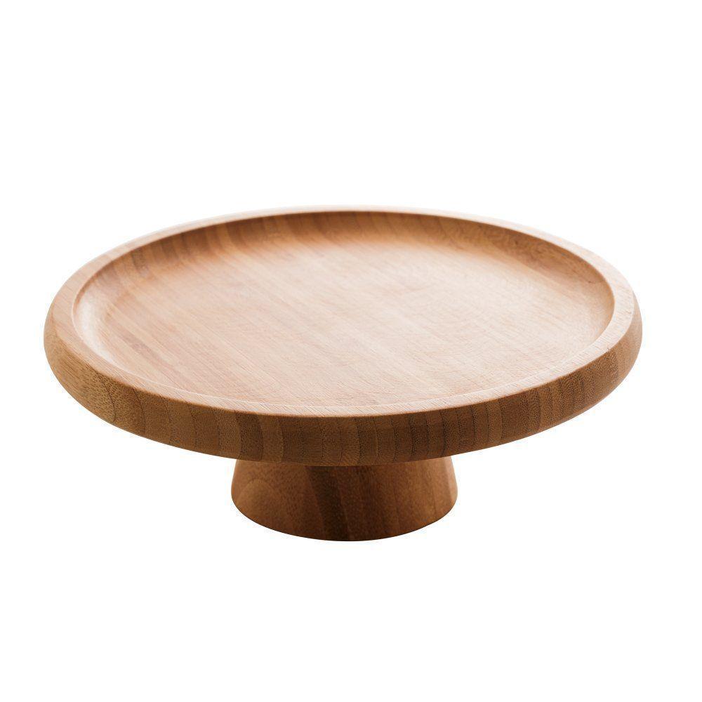 Prato Bolo Com Pé Bambu Verona 18 Cm X 7 Cm - 1