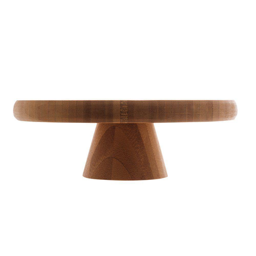 Prato Bolo Com Pé Bambu Verona 18 Cm X 7 Cm - 2