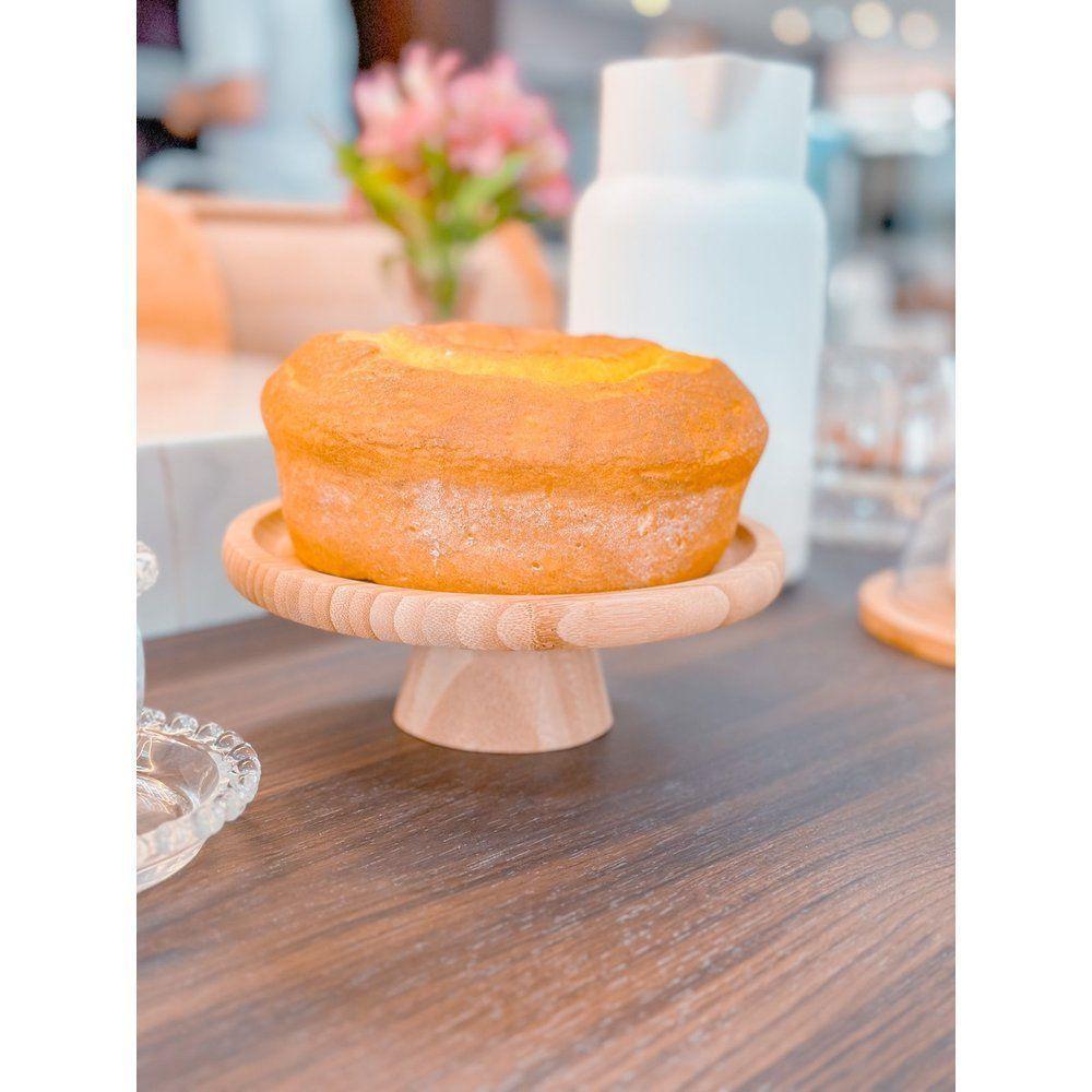 Prato Bolo Com Pé Bambu Verona 18 Cm X 7 Cm - 3