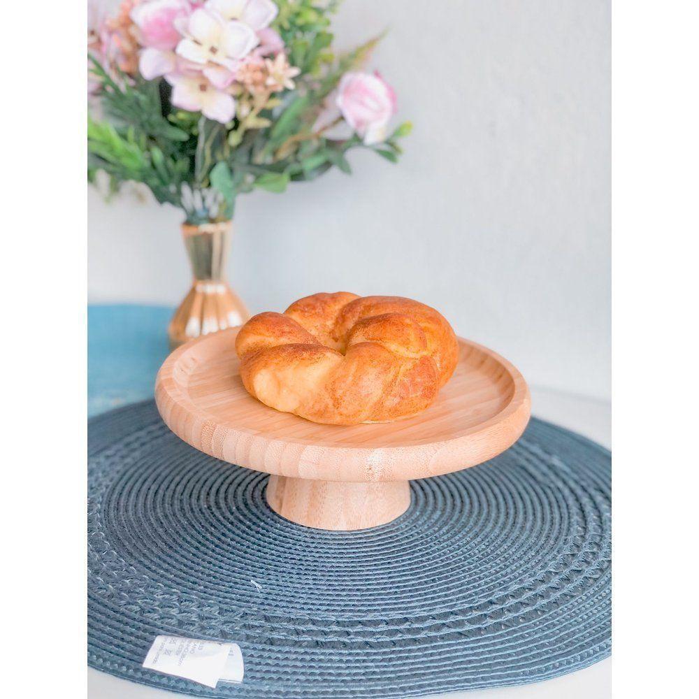 Prato Bolo Com Pé Bambu Verona 18 Cm X 7 Cm - 4