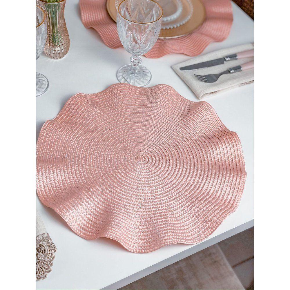 Lugar Americano Babado Rosa - 2