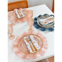 Lugar Americano Babado Rosa