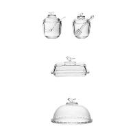 Kit Café Da Manhã Bird | Pássaro Queijeira + Manteigueira + Açucareiro + Meleira Wolff - 1