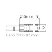 Conector 2 Fios Stella Para Fita De Led All Light 8mm Ip20 - 2