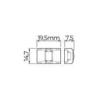 Emenda Para Fita De Led Stella Full Led Pro E All Light 10mm Ip20 - 2