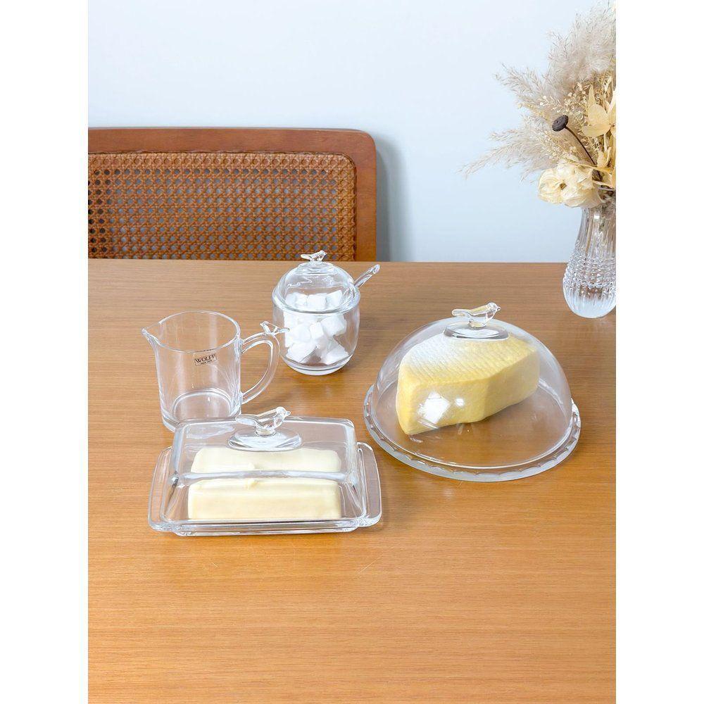 Kit Queijeira + Açucareiro + Manteigueira + Leiteira Bird | Pássaro Wolff - 2