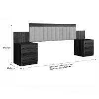 Cabeceira Majestade Colchão 1,40m E 1,60m Branco - 4