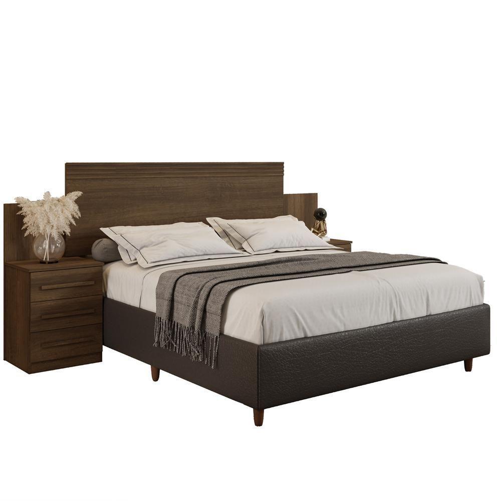 Cabeceira Majestade Colchão 1,40m E 1,60m Imbuía - 2