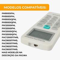 Controle Remoto Ar Condicionado Botão Azul 9.000 E 12.000 Btus - Philco Original - 8