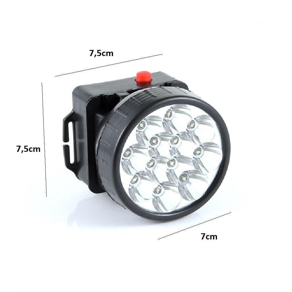 Lanterna De Cabeça 7 Super Leds Ajustável Para Ciclismo, Trilha, Camping E Pesca - A Pilha - 9