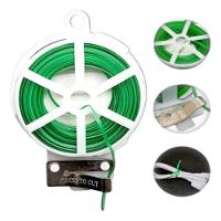 Kit 2 Rolos De Arame Plastificado Verde Com Cortador – 20 Metros Cada | Ideal Para Jardinagem, Paisagismo E Artesanato - 2
