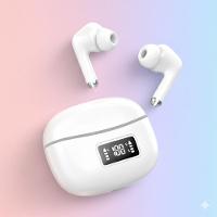 Fone De Ouvido Bluetooth T-206 Com Tela Led – Branco - Som Envolvente E Design Sofisticado - 3