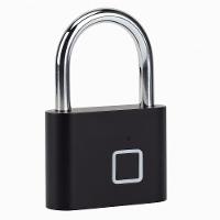 Cadeado Biométrico Inteligente Com Desbloqueio Digital E Bateria Usb Recarregável Cinza - 2