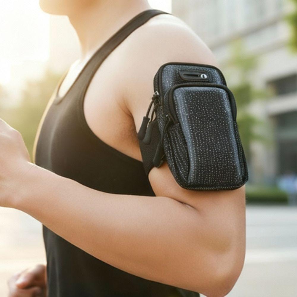 Bolsa Esportiva Para Celular Corrida Academia Com Alça Ajustável E Fone De Ouvido - 7