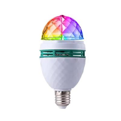 Lâmpada Led Rgb Giratória 360°- Festas E Baladas – Iluminação Colorida E Atmosfera Divertida Para Qualquer Ambiente