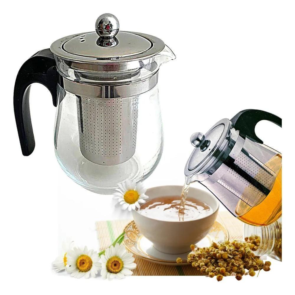 Chaleira De Vidro Com Infusor Inox 500ml – Elegância, Sabor E Sofisticação Em Cada Infusão - 4