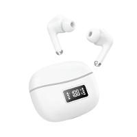 Fone De Ouvido Bluetooth Airpods T-206 Com Tela Led E Estojo Recarregável Usb Branco - 1