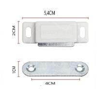 Kit 10 Fechos Magnéticos Com Trava E ímã Branco Para Armários, Portas E Móveis Profissionais - 7