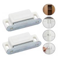 Kit 10 Fechos Magnéticos Com Trava E ímã Branco Para Armários, Portas E Móveis Profissionais - 8