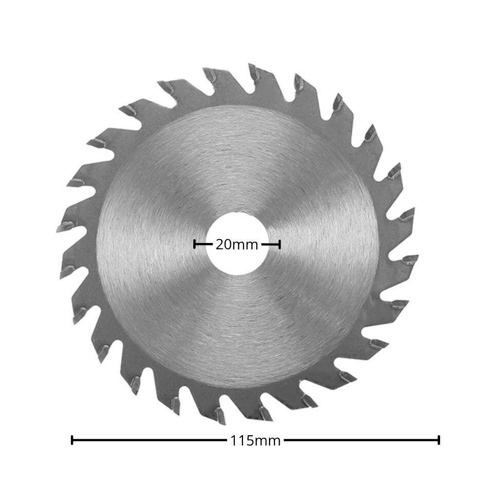 Kit 2 Discos De Serra Circular Profissional 4.1-2” 115mm 24 Dentes Wídea Para Madeira E Mdf - 6