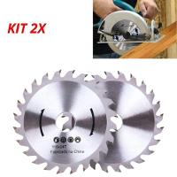 Kit 2 Discos De Serra Circular Profissional 4.1-2” 115mm 24 Dentes Wídea Para Madeira E Mdf - 1