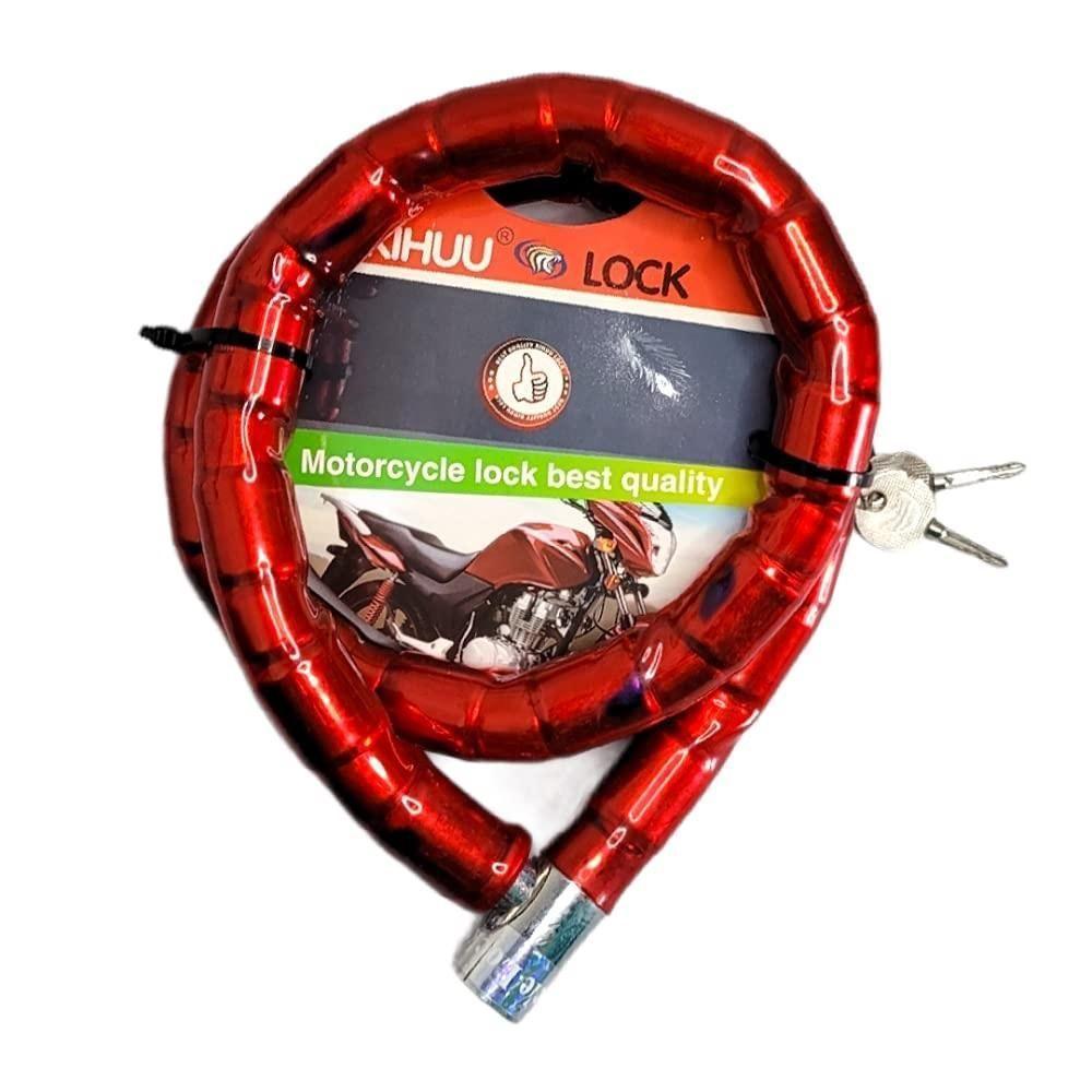 Cadeado Articulado Reforçado 95cm Com Chave Tetra – Segurança Profissional Para Moto, Bike E Portão - 5