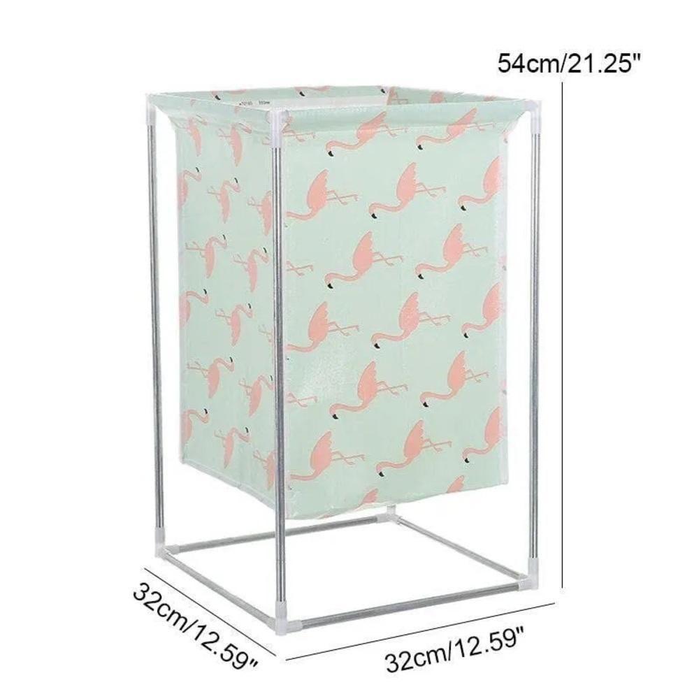 Cesto Roupa Suja Lavanderia Inox Desmontavel Portatil Quarto Organizador Brinquedos Roupeiro Impermeavel - 4